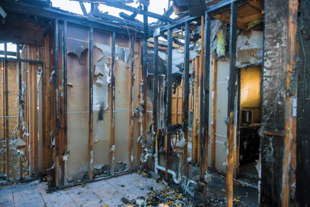 Professional Fire Damage Restoration technician working in New Baltimore, MI